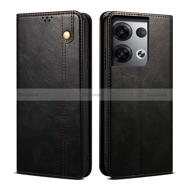 Leather Case Stands Flip Cover Holder B01S for Oppo Reno8 Pro+ Plus 5G