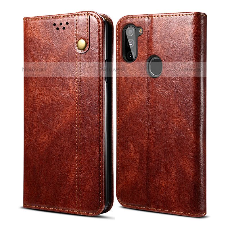 Leather Case Stands Flip Cover Holder B01S for Samsung Galaxy A11