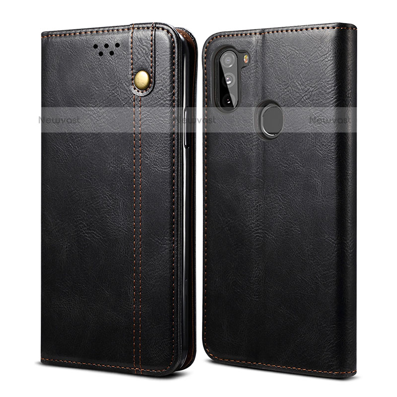 Leather Case Stands Flip Cover Holder B01S for Samsung Galaxy A11