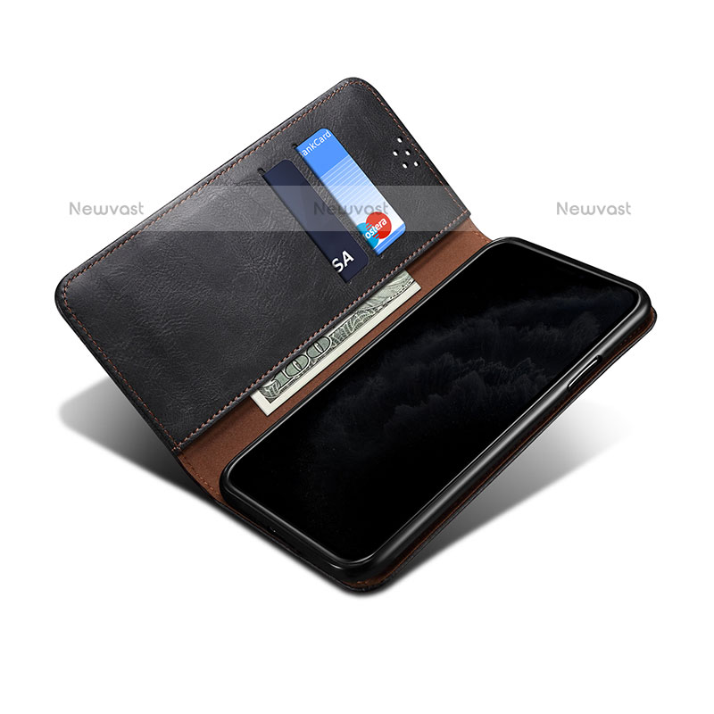 Leather Case Stands Flip Cover Holder B01S for Samsung Galaxy M11