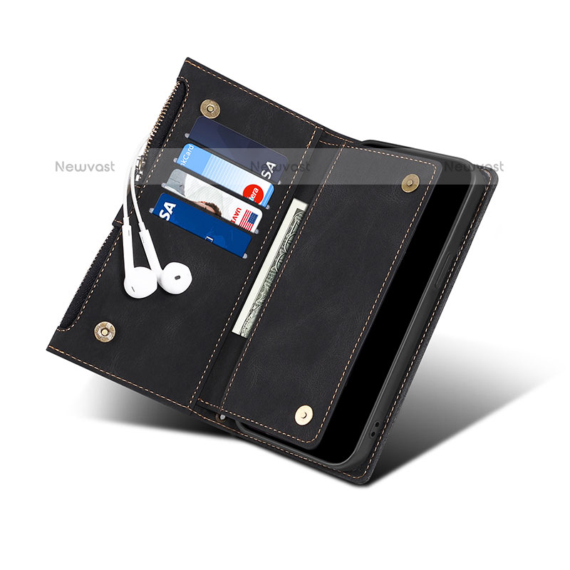 Leather Case Stands Flip Cover Holder B01S for Samsung Galaxy Note 20 5G