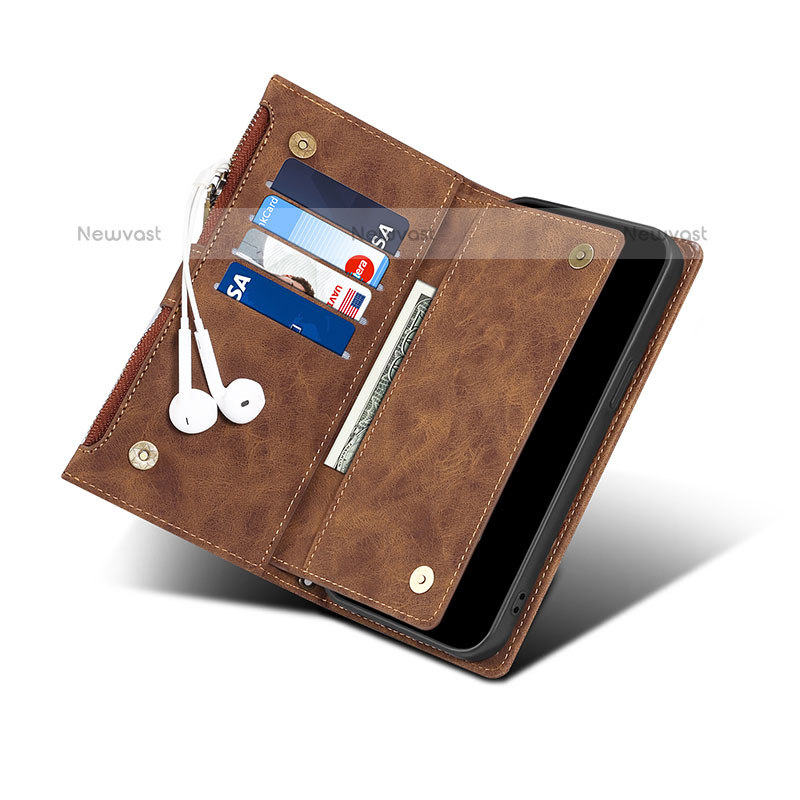 Leather Case Stands Flip Cover Holder B01S for Samsung Galaxy Note 20 Ultra 5G