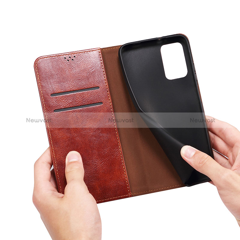 Leather Case Stands Flip Cover Holder B01S for Vivo V27 5G