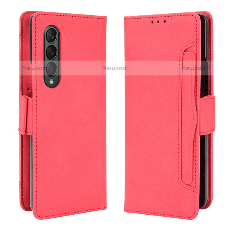 Leather Case Stands Flip Cover Holder B01Y for Samsung Galaxy Z Fold3 5G