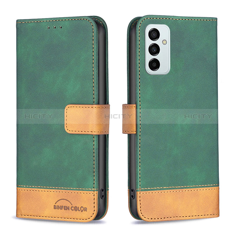 Leather Case Stands Flip Cover Holder B02F for Samsung Galaxy F23 5G
