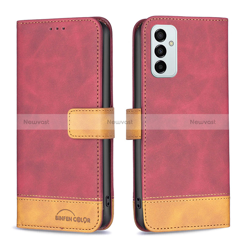Leather Case Stands Flip Cover Holder B02F for Samsung Galaxy M23 5G