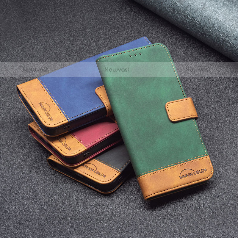 Leather Case Stands Flip Cover Holder B02F for Samsung Galaxy M53 5G