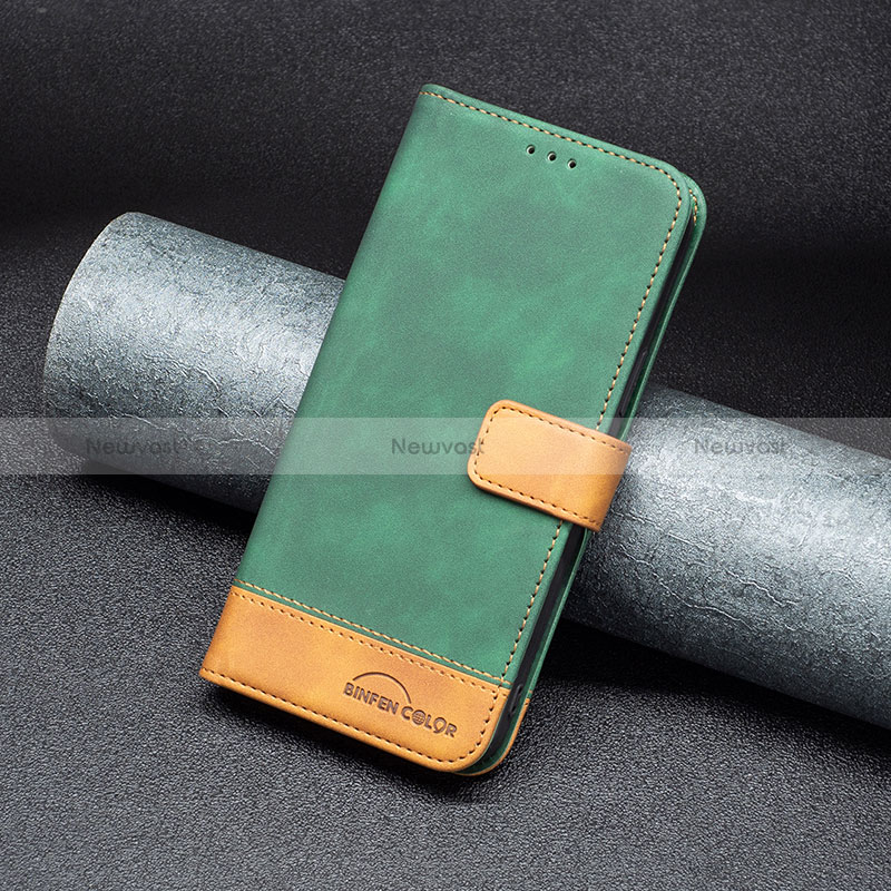 Leather Case Stands Flip Cover Holder B02F for Vivo Y17