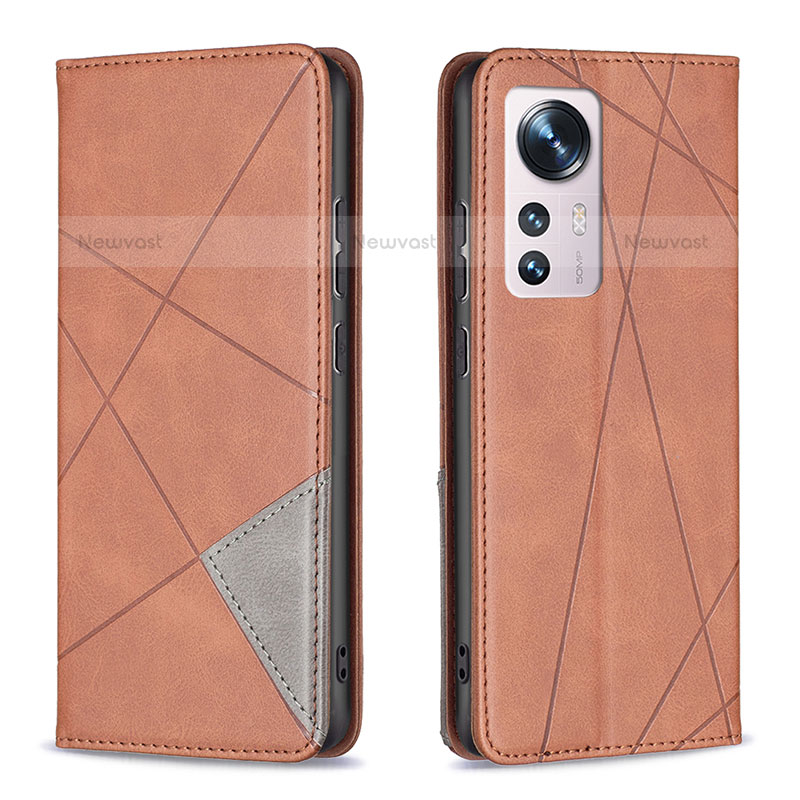 Leather Case Stands Flip Cover Holder B02F for Xiaomi Mi 12 Pro 5G