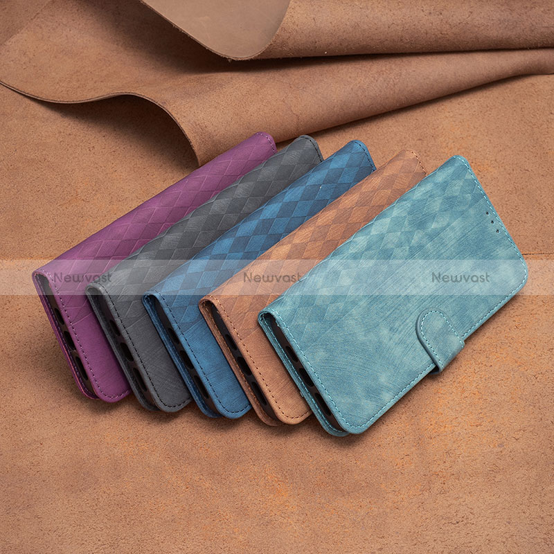 Leather Case Stands Flip Cover Holder B02F for Xiaomi Redmi 12 4G