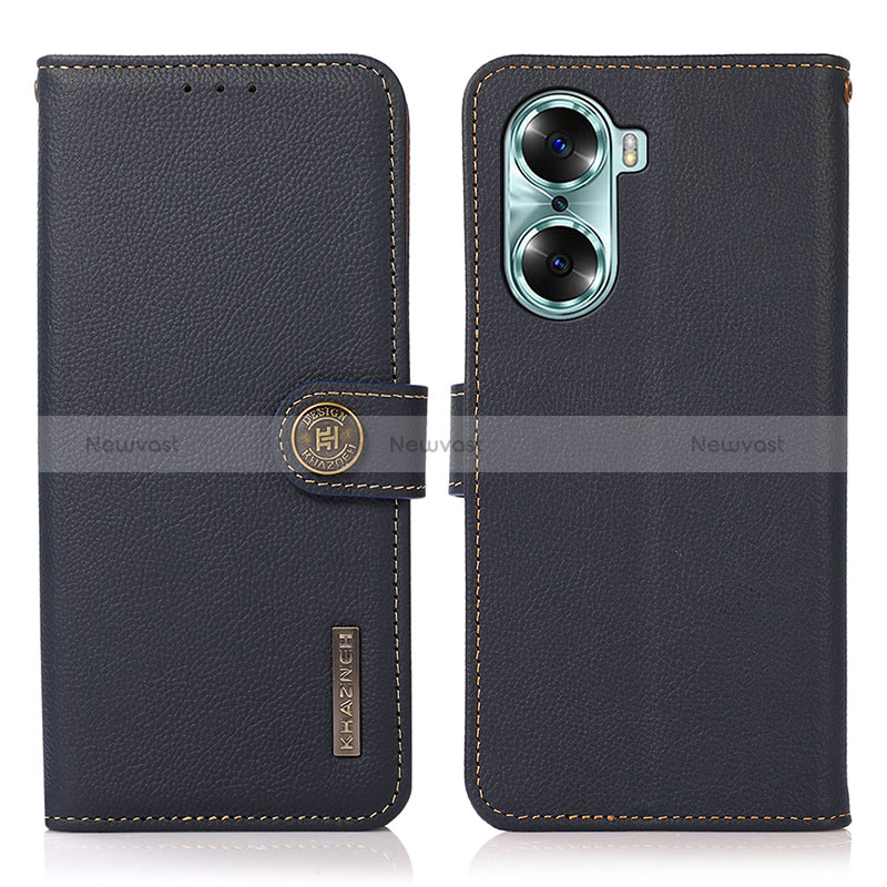 Leather Case Stands Flip Cover Holder B02H for Huawei Honor 60 Pro 5G