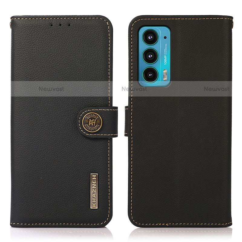 Leather Case Stands Flip Cover Holder B02H for Motorola Moto Edge 20 5G