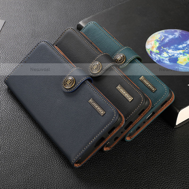 Leather Case Stands Flip Cover Holder B02H for Motorola Moto Edge 20 Pro 5G