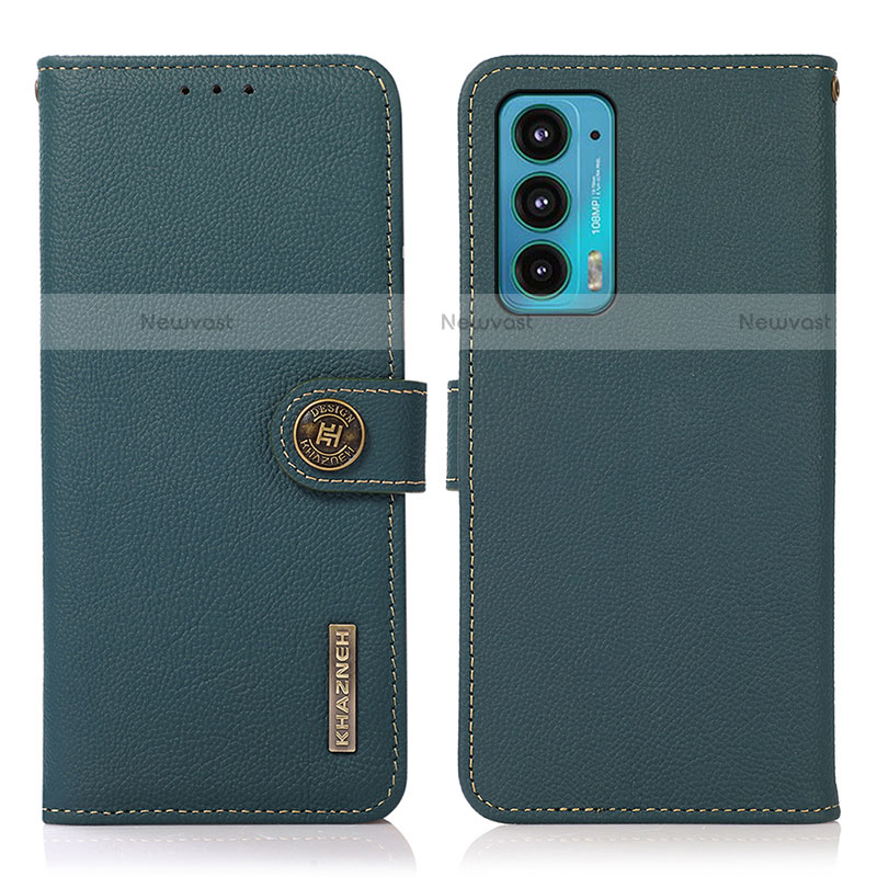 Leather Case Stands Flip Cover Holder B02H for Motorola Moto Edge Lite 5G