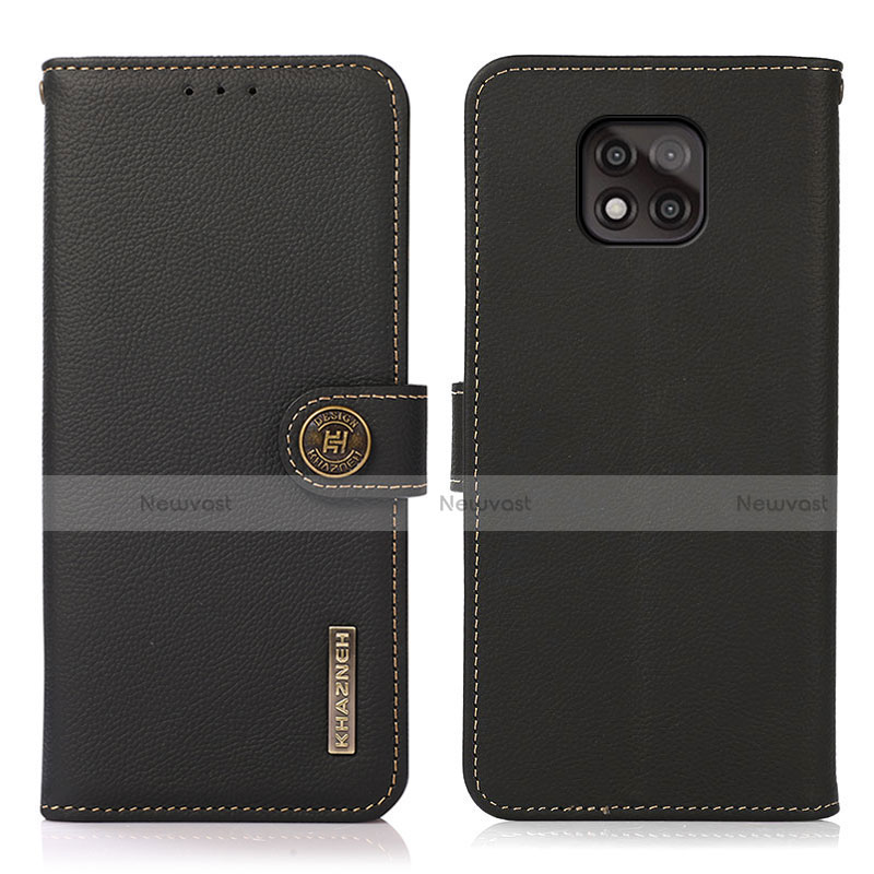 Leather Case Stands Flip Cover Holder B02H for Motorola Moto G Power (2021)