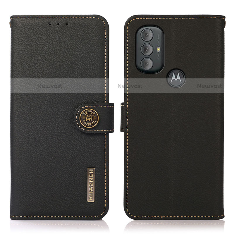 Leather Case Stands Flip Cover Holder B02H for Motorola Moto G Power (2022)