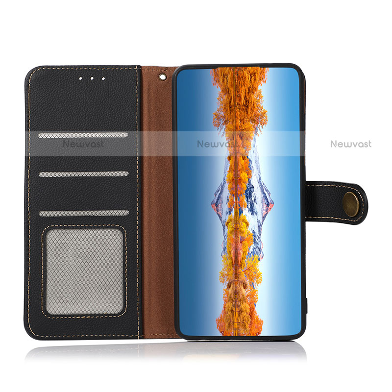 Leather Case Stands Flip Cover Holder B02H for Motorola Moto G100 5G