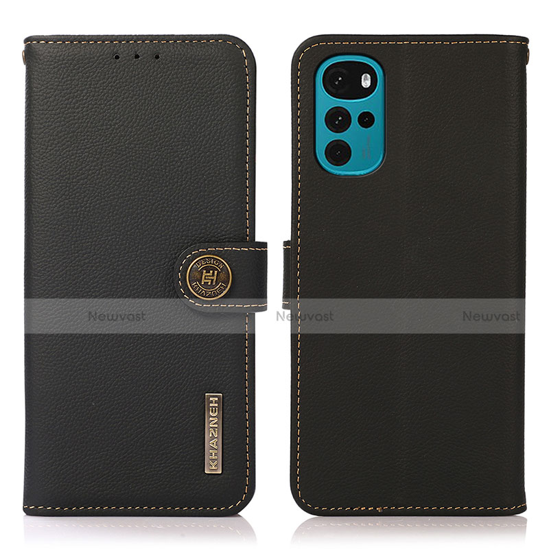 Leather Case Stands Flip Cover Holder B02H for Motorola Moto G22