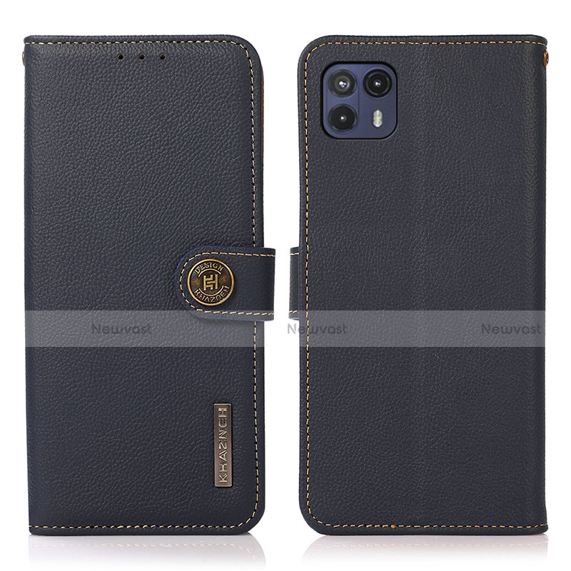 Leather Case Stands Flip Cover Holder B02H for Motorola Moto G50 5G