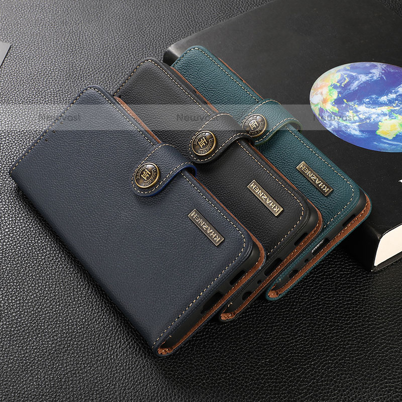 Leather Case Stands Flip Cover Holder B02H for OnePlus Nord N20 5G