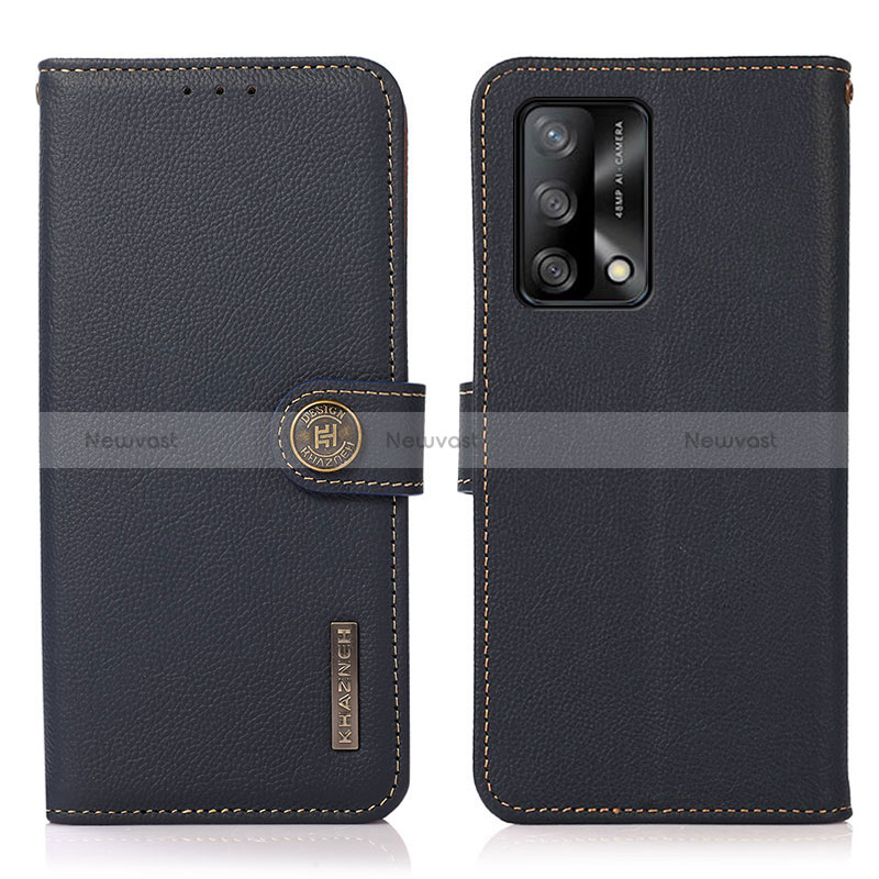 Leather Case Stands Flip Cover Holder B02H for Oppo Reno6 Lite