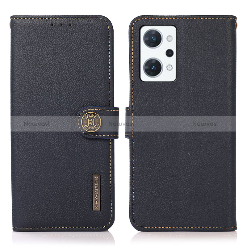 Leather Case Stands Flip Cover Holder B02H for Oppo Reno7 A