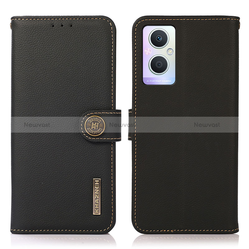Leather Case Stands Flip Cover Holder B02H for Oppo Reno7 Lite 5G