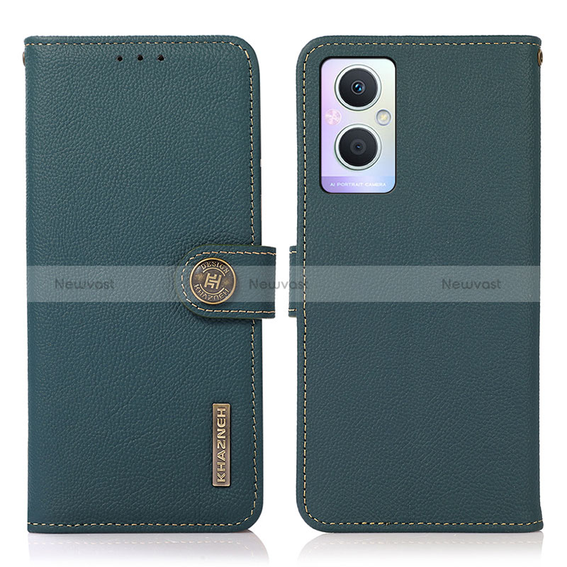 Leather Case Stands Flip Cover Holder B02H for Oppo Reno7 Lite 5G