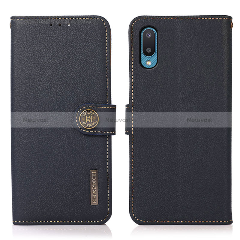 Leather Case Stands Flip Cover Holder B02H for Samsung Galaxy M02