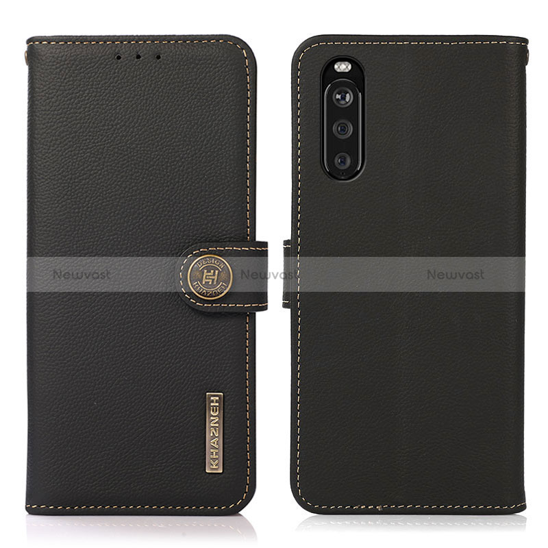 Leather Case Stands Flip Cover Holder B02H for Sony Xperia 10 III