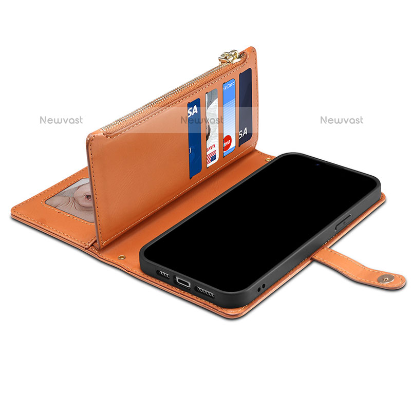 Leather Case Stands Flip Cover Holder B02S for Samsung Galaxy Note 20 Ultra 5G