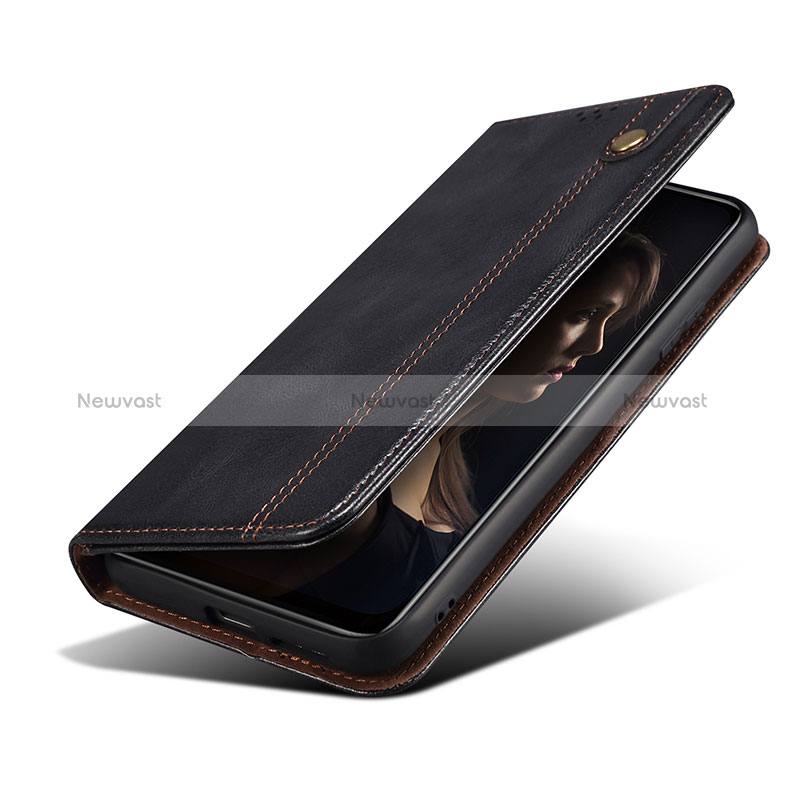 Leather Case Stands Flip Cover Holder B02S for Xiaomi Redmi Note 13 Pro 5G