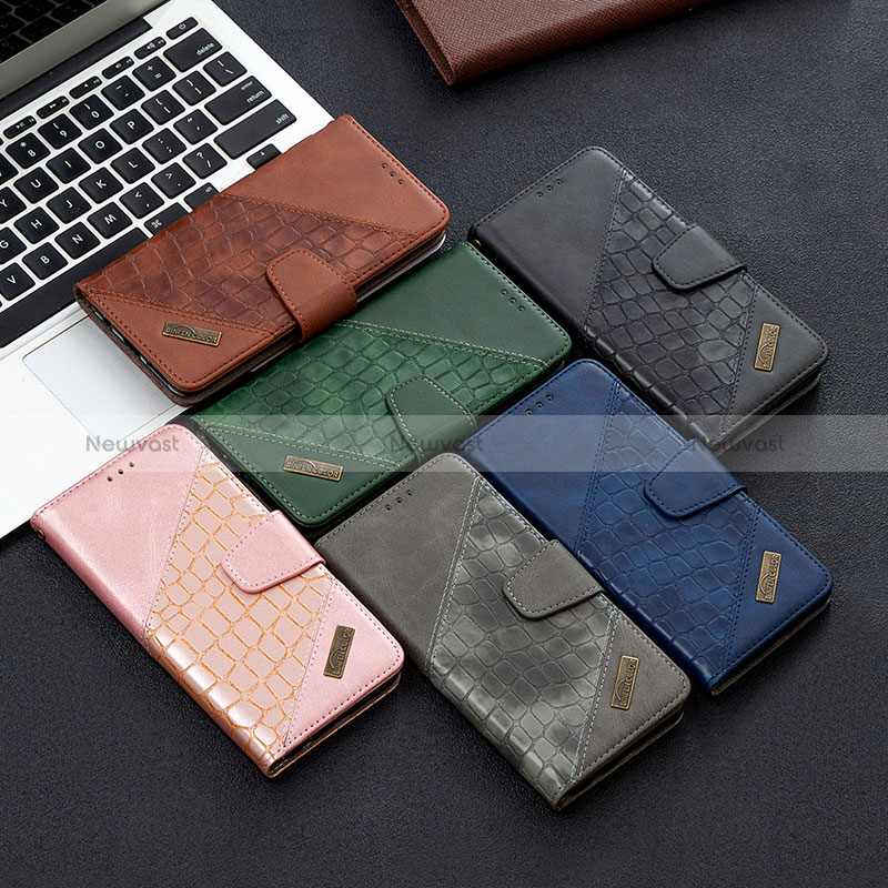 Leather Case Stands Flip Cover Holder B03F for Samsung Galaxy A50S