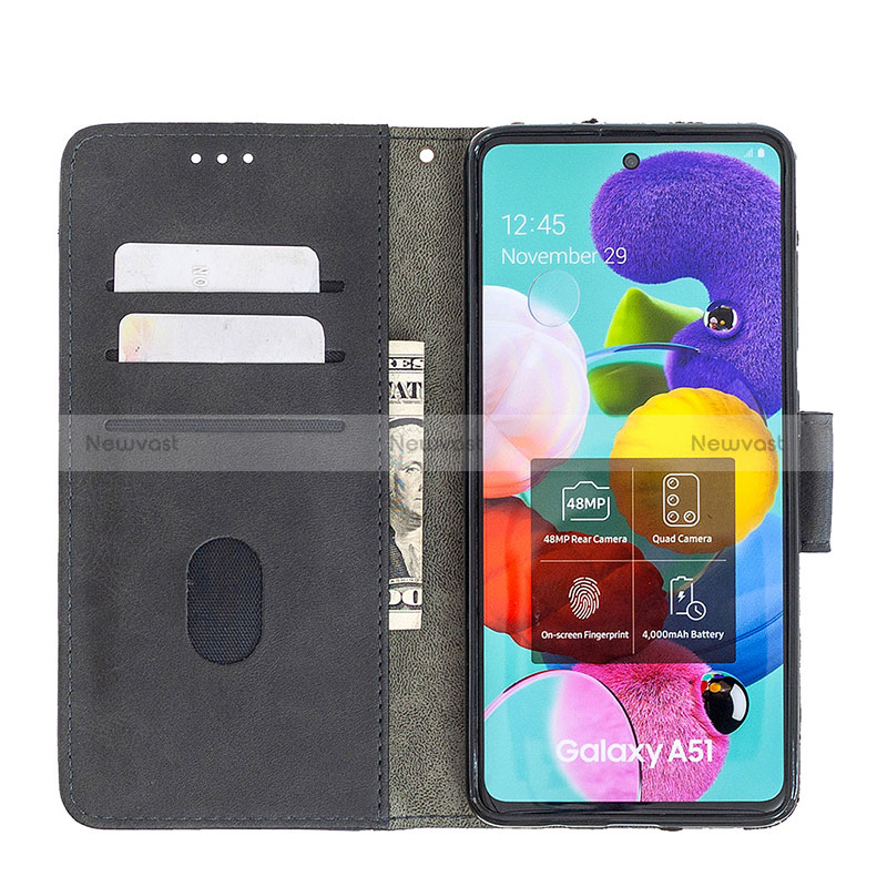 Leather Case Stands Flip Cover Holder B03F for Samsung Galaxy A51 5G