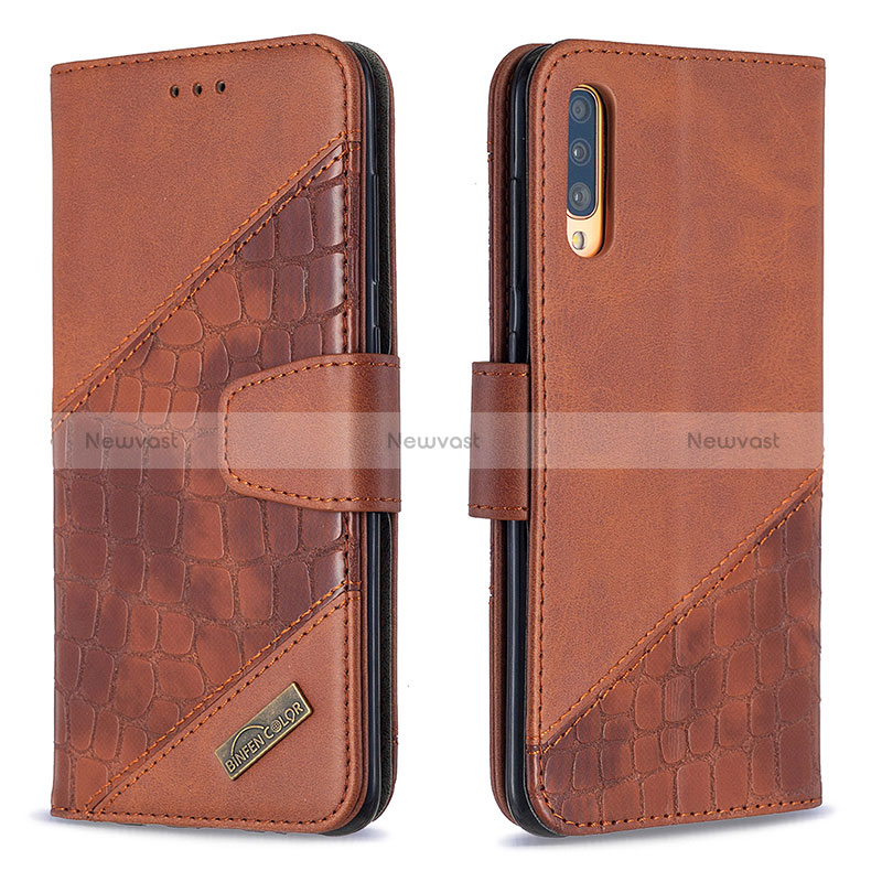 Leather Case Stands Flip Cover Holder B03F for Samsung Galaxy A70