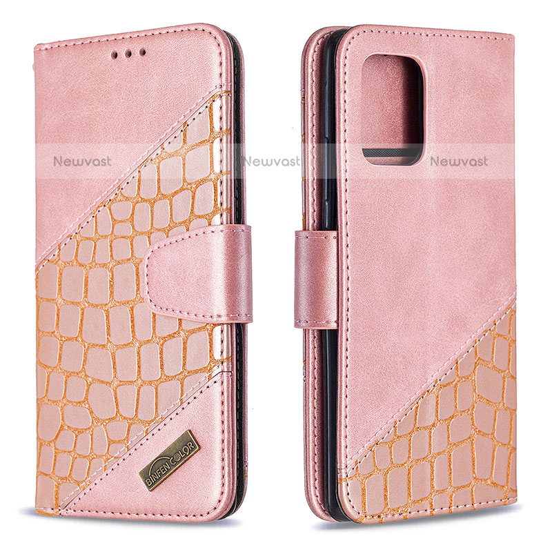Leather Case Stands Flip Cover Holder B03F for Samsung Galaxy A91