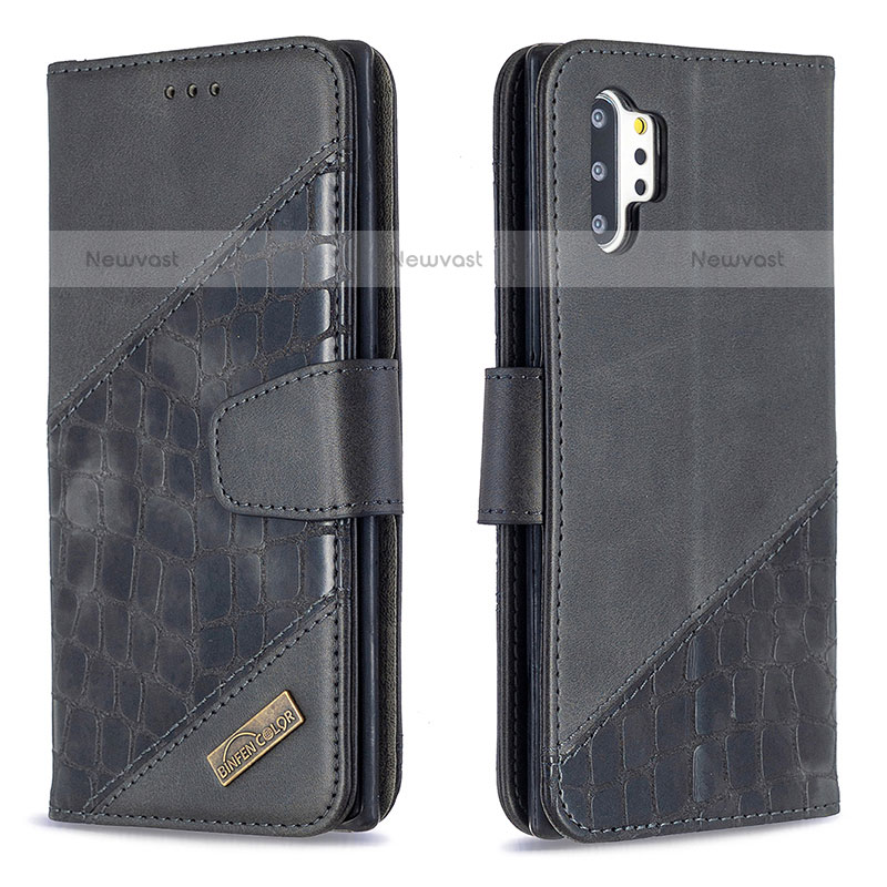 Leather Case Stands Flip Cover Holder B03F for Samsung Galaxy Note 10 Plus 5G