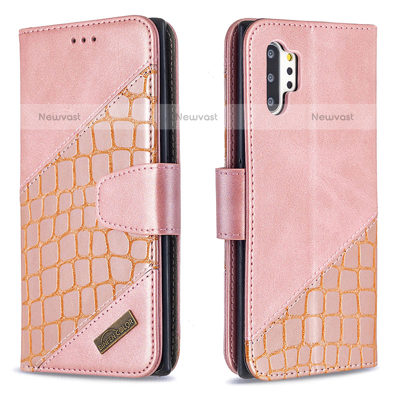 Leather Case Stands Flip Cover Holder B03F for Samsung Galaxy Note 10 Plus 5G