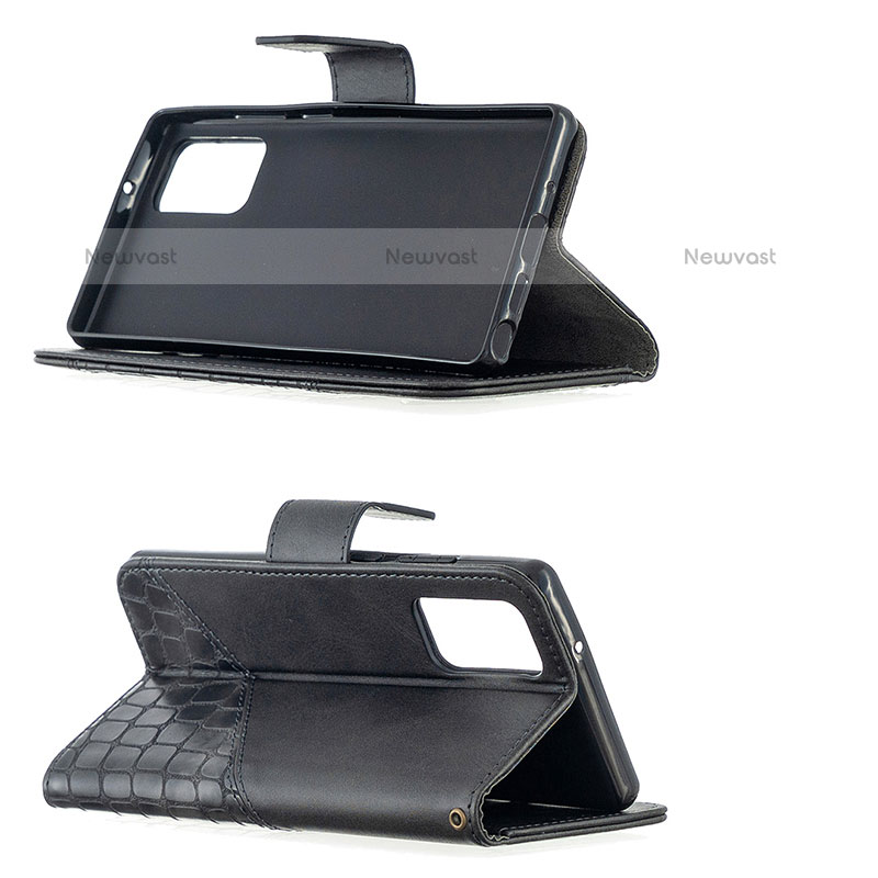 Leather Case Stands Flip Cover Holder B03F for Samsung Galaxy Note 20 5G