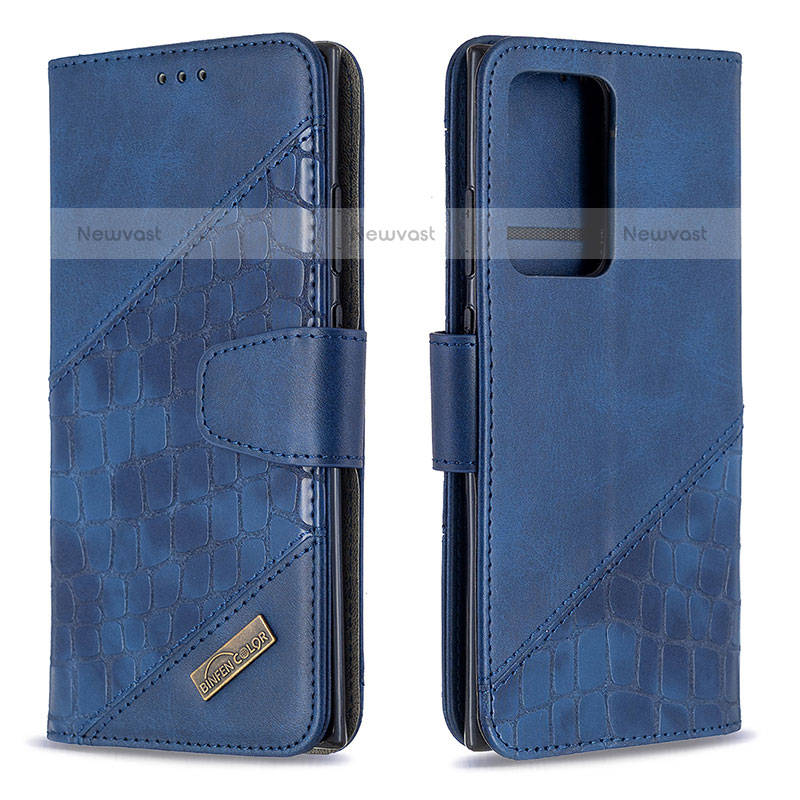 Leather Case Stands Flip Cover Holder B03F for Samsung Galaxy Note 20 Ultra 5G