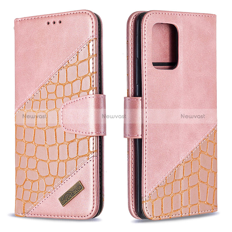 Leather Case Stands Flip Cover Holder B03F for Samsung Galaxy S10 Lite