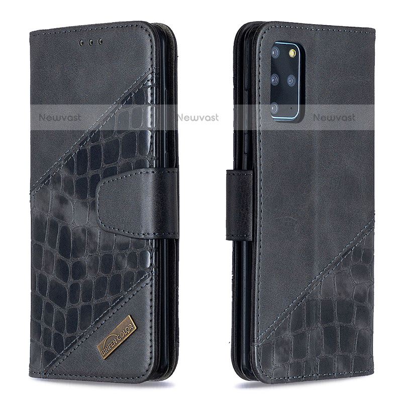 Leather Case Stands Flip Cover Holder B03F for Samsung Galaxy S20 Plus 5G