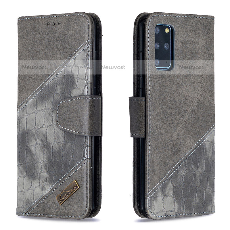 Leather Case Stands Flip Cover Holder B03F for Samsung Galaxy S20 Plus 5G