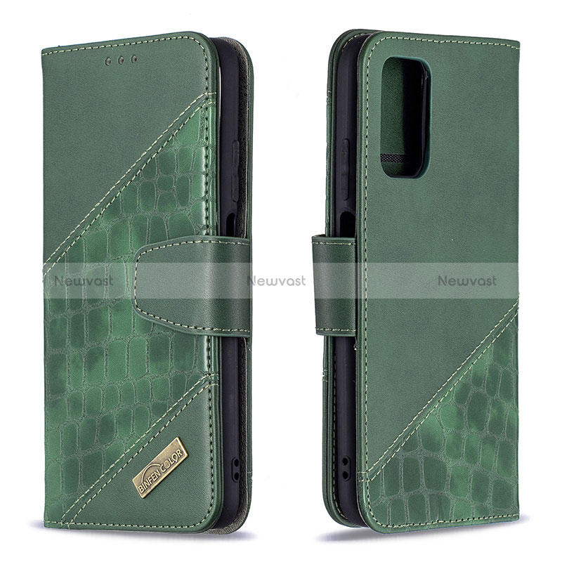 Leather Case Stands Flip Cover Holder B03F for Xiaomi Poco M3