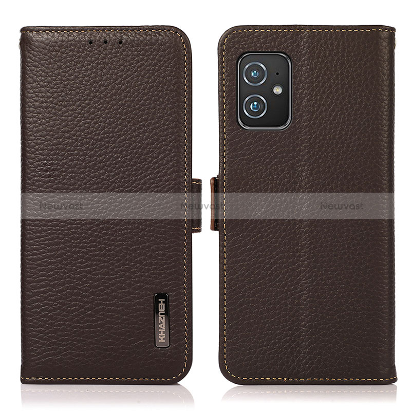 Leather Case Stands Flip Cover Holder B03H for Asus Zenfone 8 ZS590KS