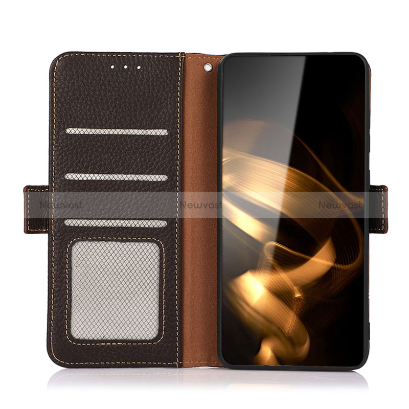 Leather Case Stands Flip Cover Holder B03H for Huawei Honor Magic5 Pro 5G