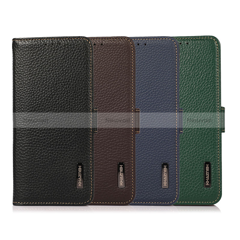 Leather Case Stands Flip Cover Holder B03H for Huawei Honor X6a