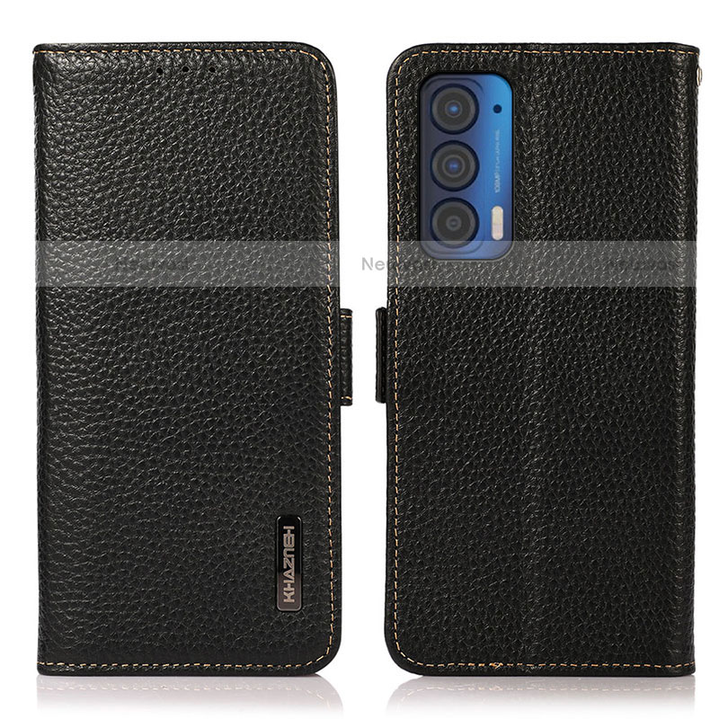 Leather Case Stands Flip Cover Holder B03H for Motorola Moto Edge (2021) 5G