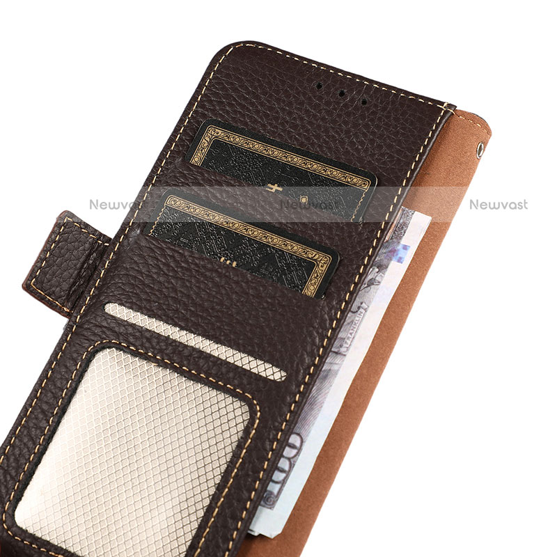 Leather Case Stands Flip Cover Holder B03H for Motorola Moto Edge Lite 5G