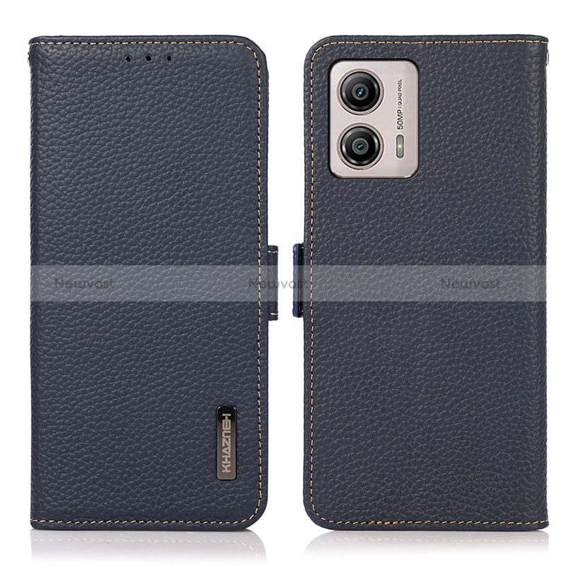 Leather Case Stands Flip Cover Holder B03H for Motorola Moto G53 5G